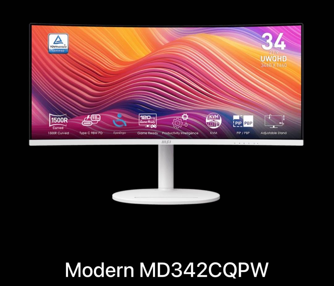 MSI Modern MD342CQPW 34インチモニター