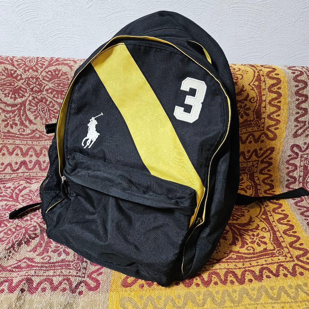 人気商品☆ラルフローレンリュック POLO RALPH LAUREN 黒/黄色