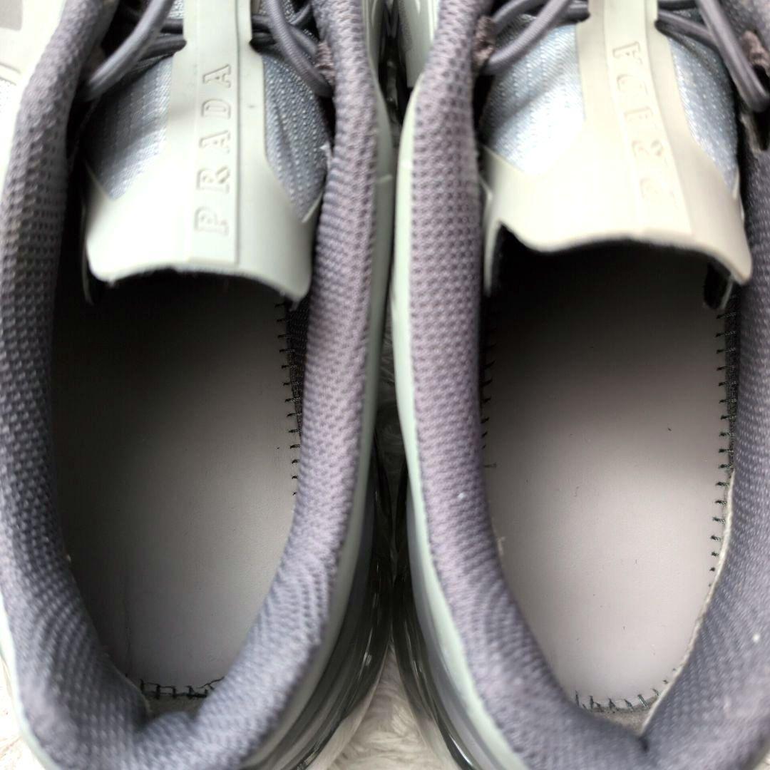 【極美品 箱付 近年モデル】プラダ　4E3570　コリジョンクロス　スニーカー