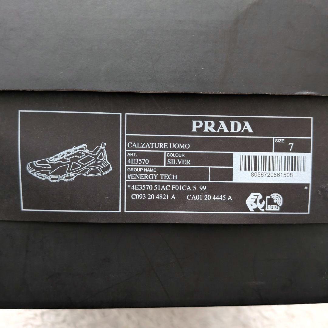 【極美品 箱付 近年モデル】プラダ　4E3570　コリジョンクロス　スニーカー