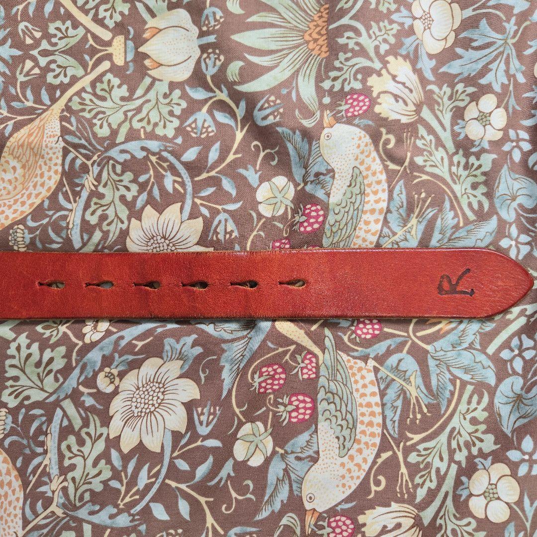 45rpm レザー ベルト 赤