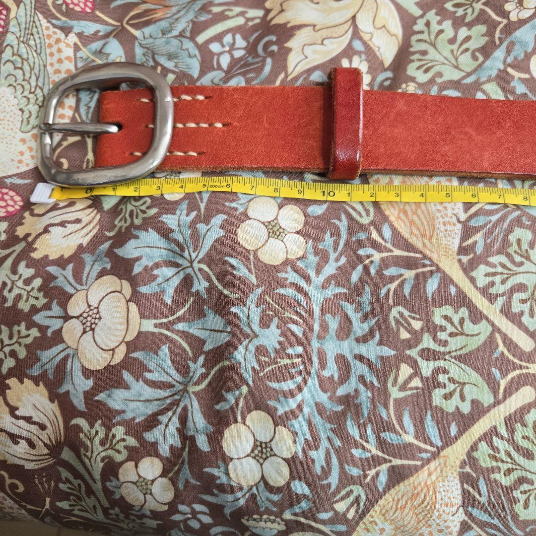 45rpm レザー ベルト 赤