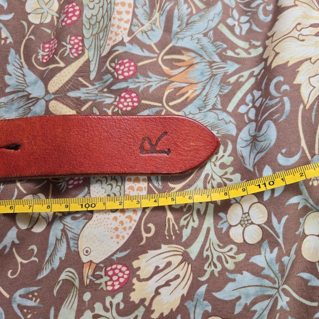 45rpm レザー ベルト 赤