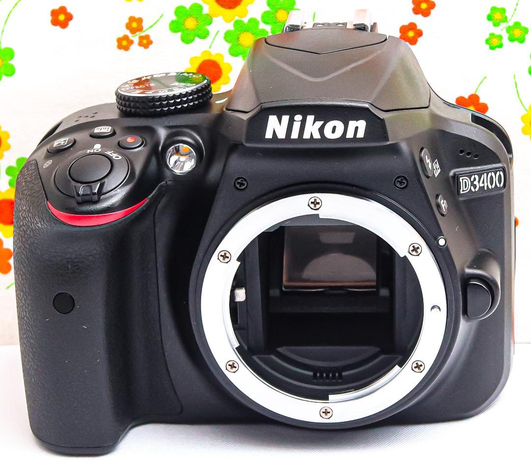 Nikon D3400 ☆初心者向け一眼レフ☆軽量＆高画質！☆スマホに転送可