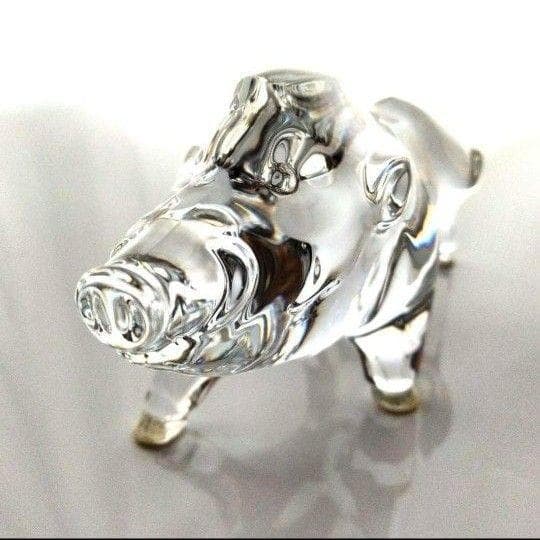 【美品】Baccaratバカラ　イノシシ　猪　いのしし　干支　動物 置物