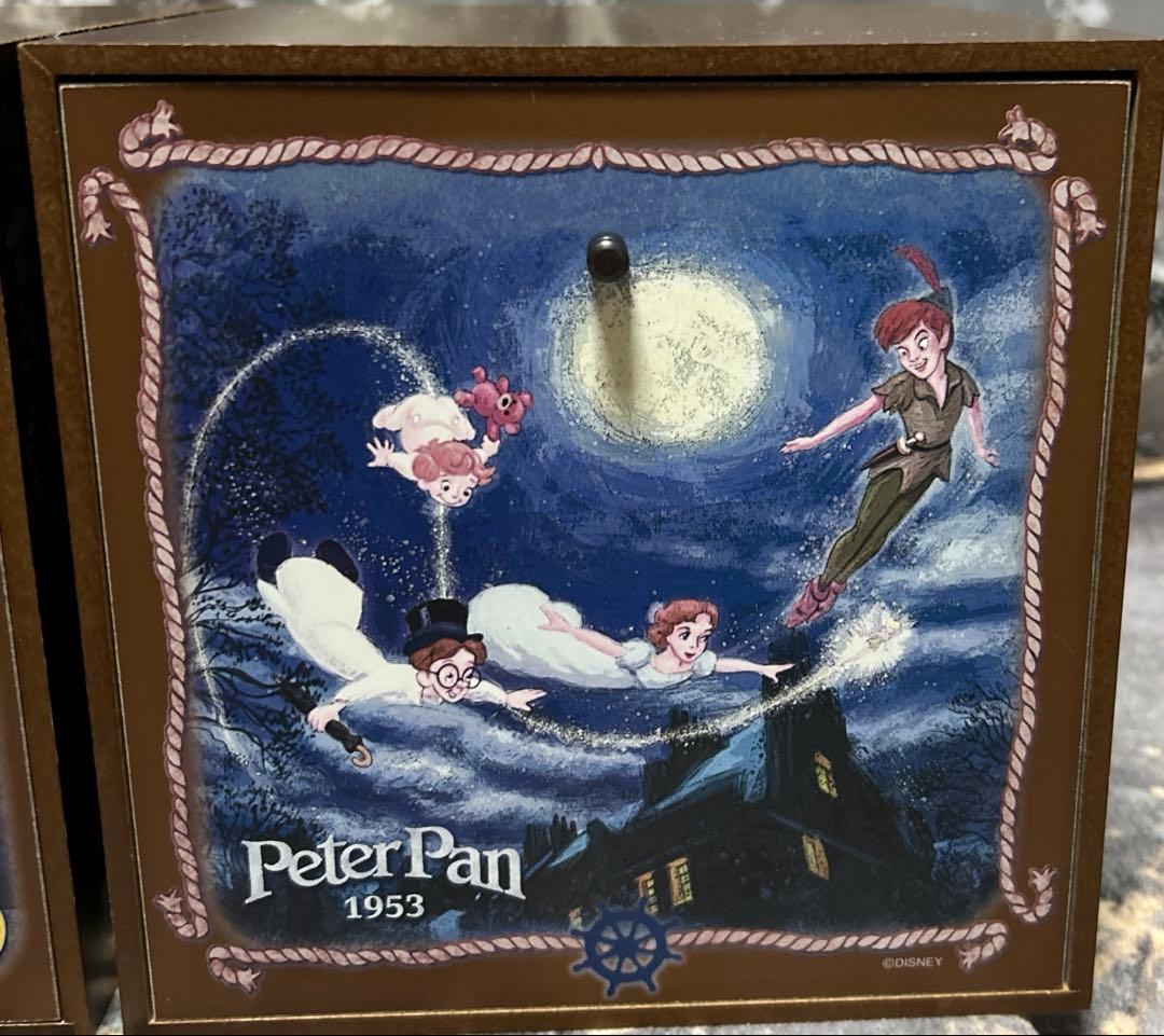 d*2様 ディズニー 木製 引き出し シンデレラ・ピーターパン 小物入れボックス