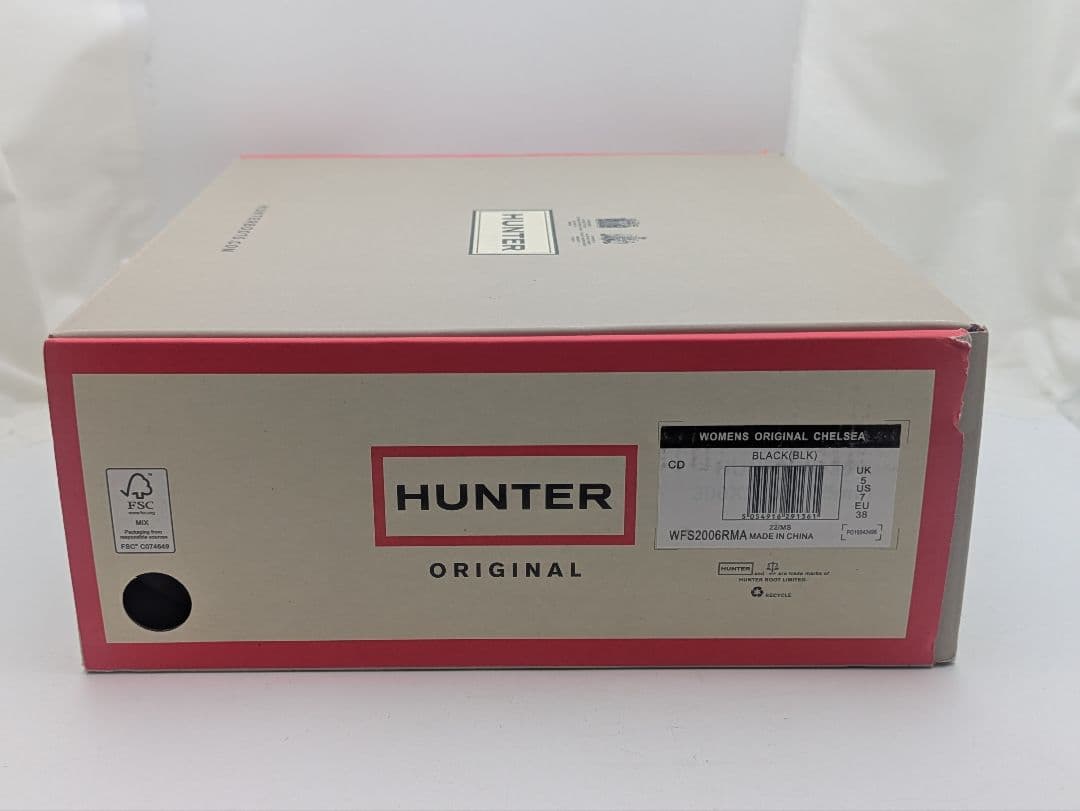 HUNTER サイドゴアブーツ　オリジナル チェルシー レインブーツ UK5