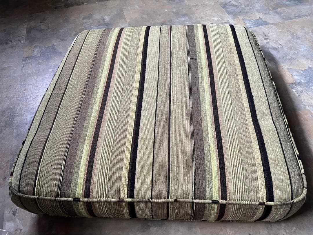 ☆WTWダブルティー☆TISMOティズモ☆1人掛けソファ☆レザーとストライプ☆