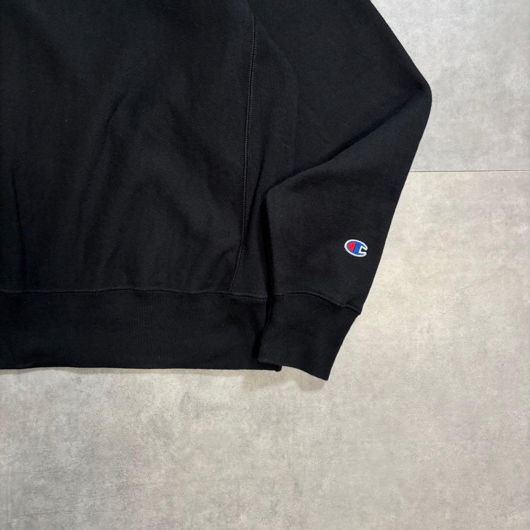 古着 00s〜 リバースウィーブ 目無し ブラック スウェット トレーナー 黒