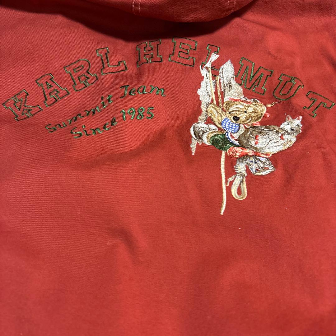 カールヘルム　登山クマ刺繍のプルオーバー ピンクハウス