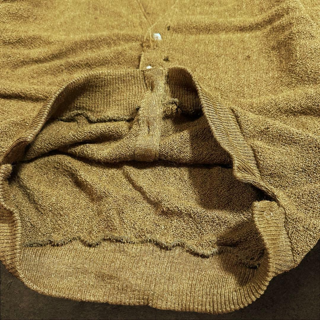 Pebble Baech カーディガン 60s アルパカ100% グランジ ボロ