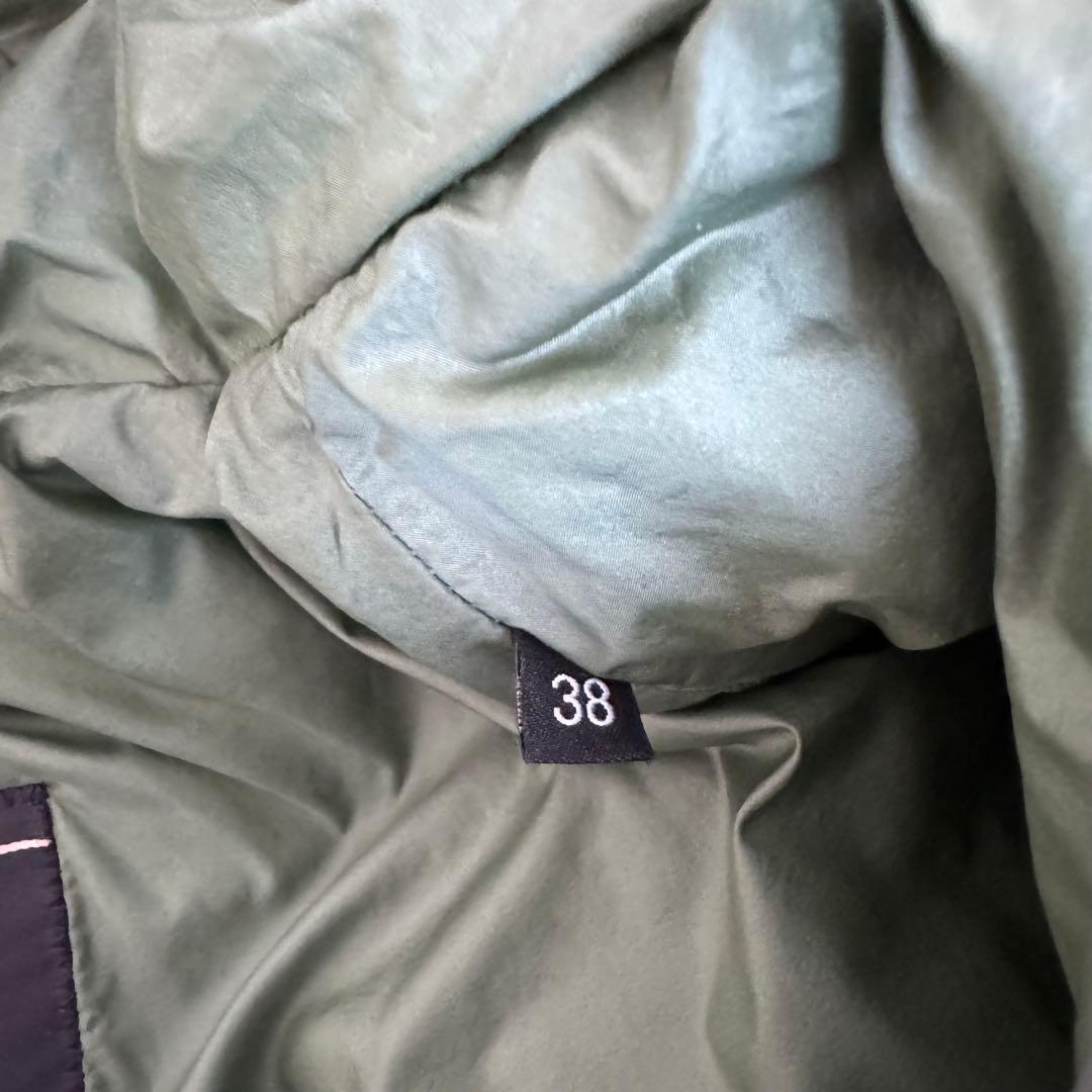 【DUNO】ダウン ペギー グリーン38 カーキ　23AW