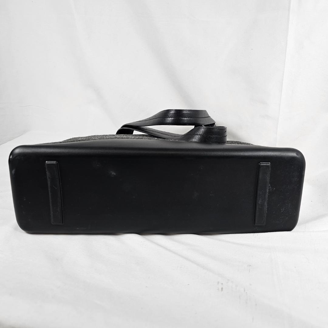 希少 PRADA フェルト トートバッグ チャコール 42