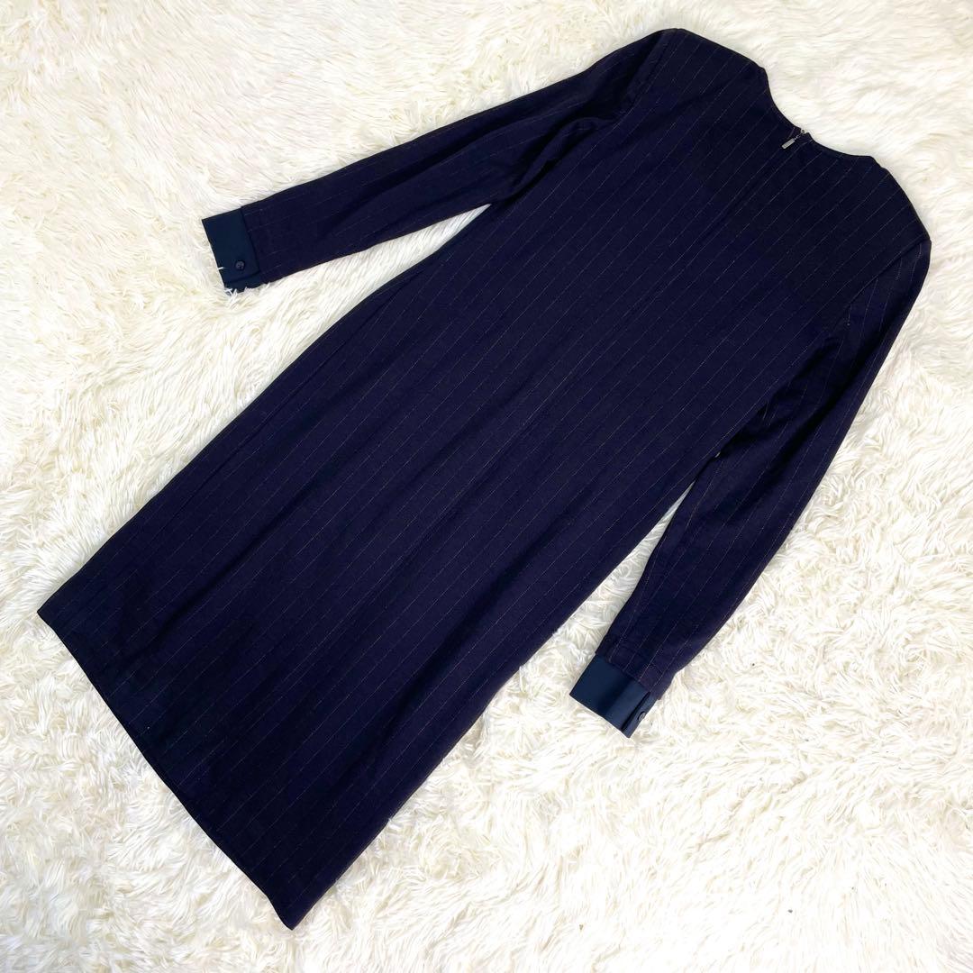 美品 MaxMara マックスマーラ ワンピース フォーマル ストライプ 白タグ