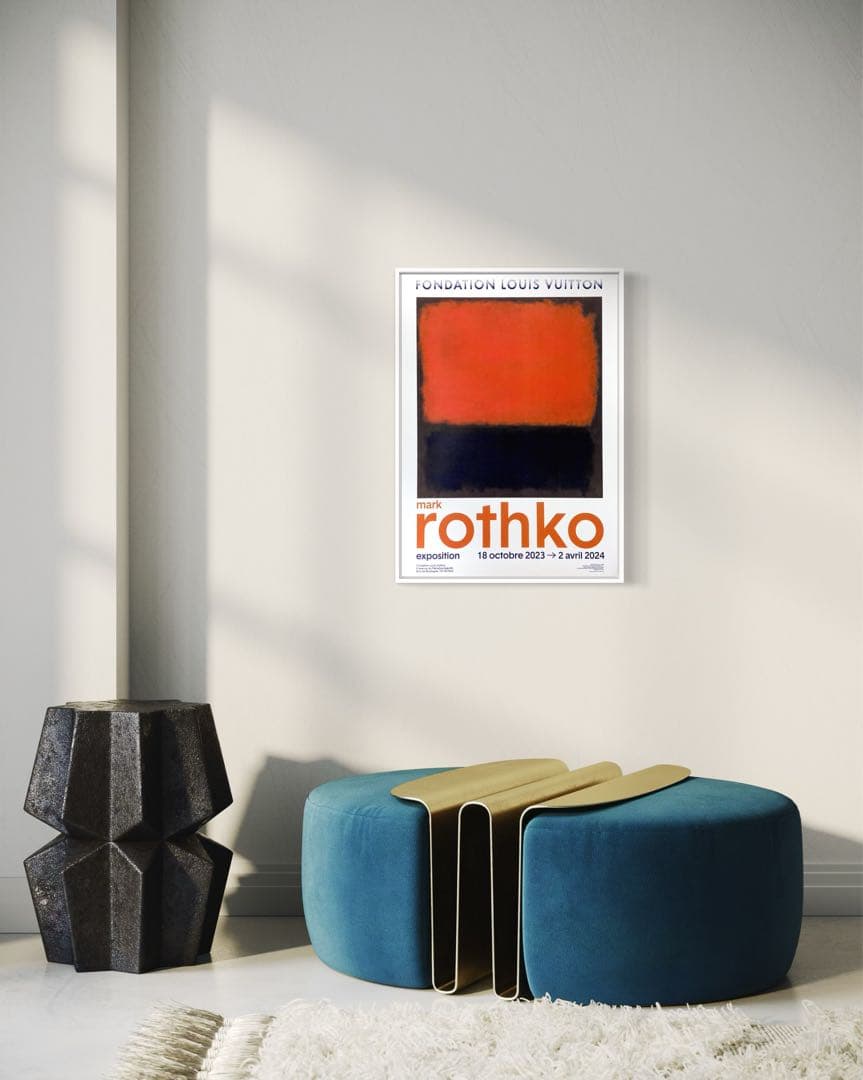 【1枚のみ】マーク・ロスコ　海外ポスター② ルイヴィトン財団　2023-2024