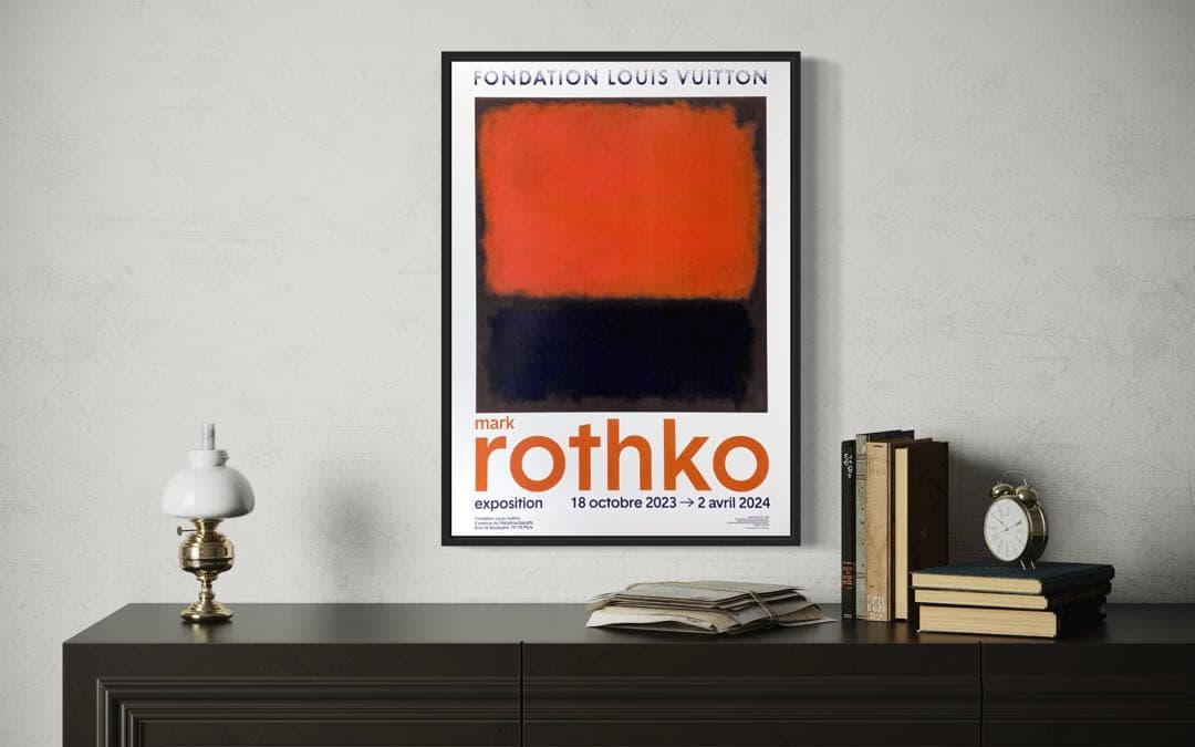 【1枚のみ】マーク・ロスコ　海外ポスター② ルイヴィトン財団　2023-2024