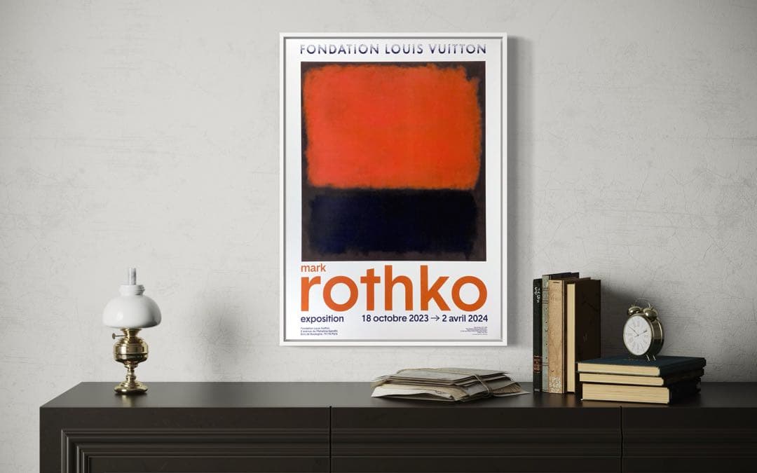 【1枚のみ】マーク・ロスコ　海外ポスター② ルイヴィトン財団　2023-2024