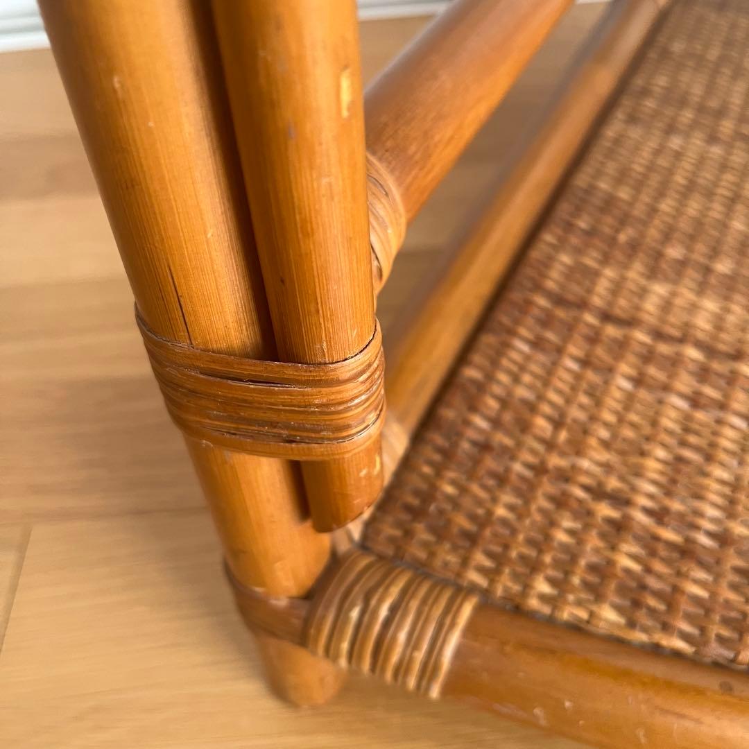 ラタン コーナーシェルフ 籐家具 3段 収納棚 ナチュラル 北欧風　ラック