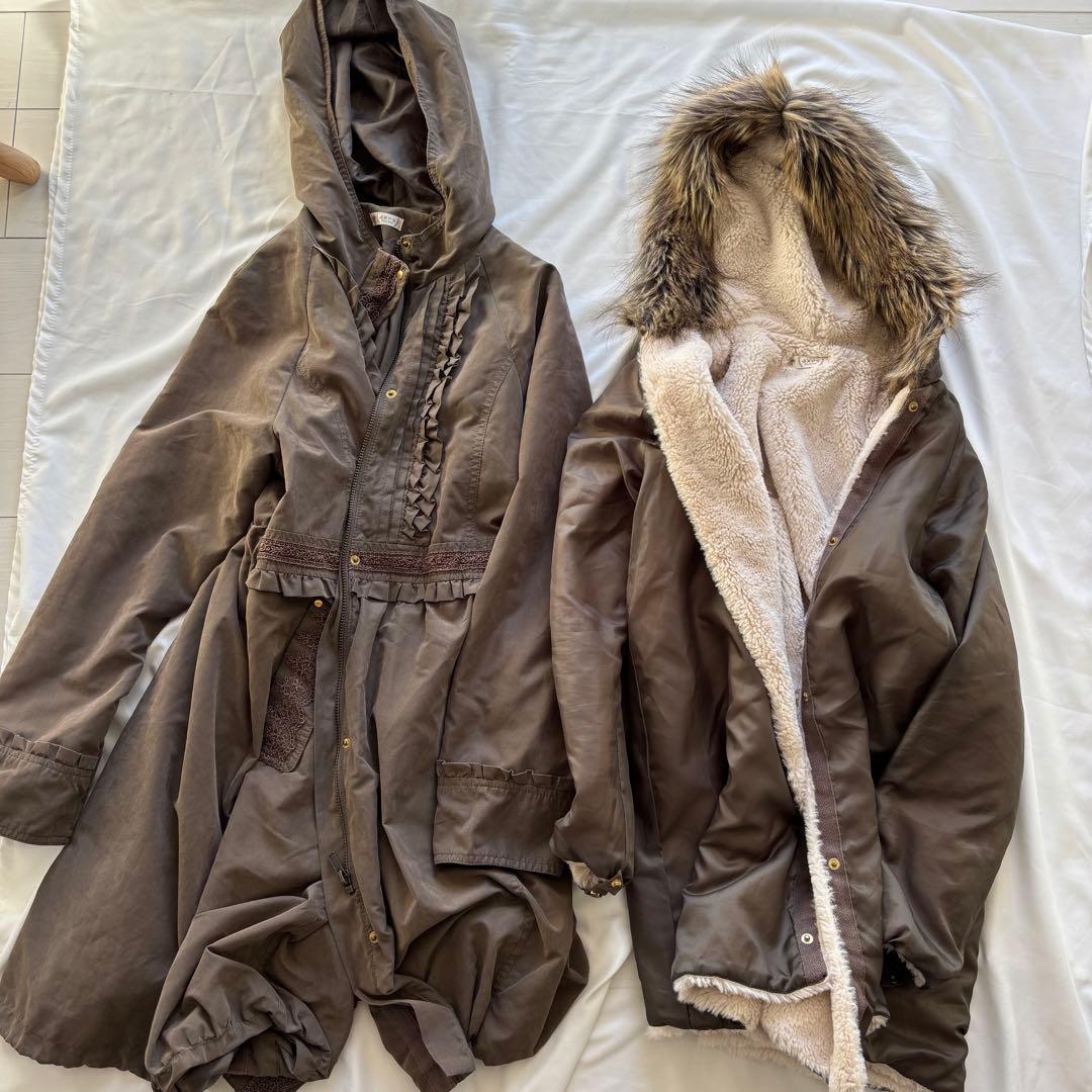 00s fairygrunge 森ガール 姫ロリ アクシーズ 2WAモッズコート