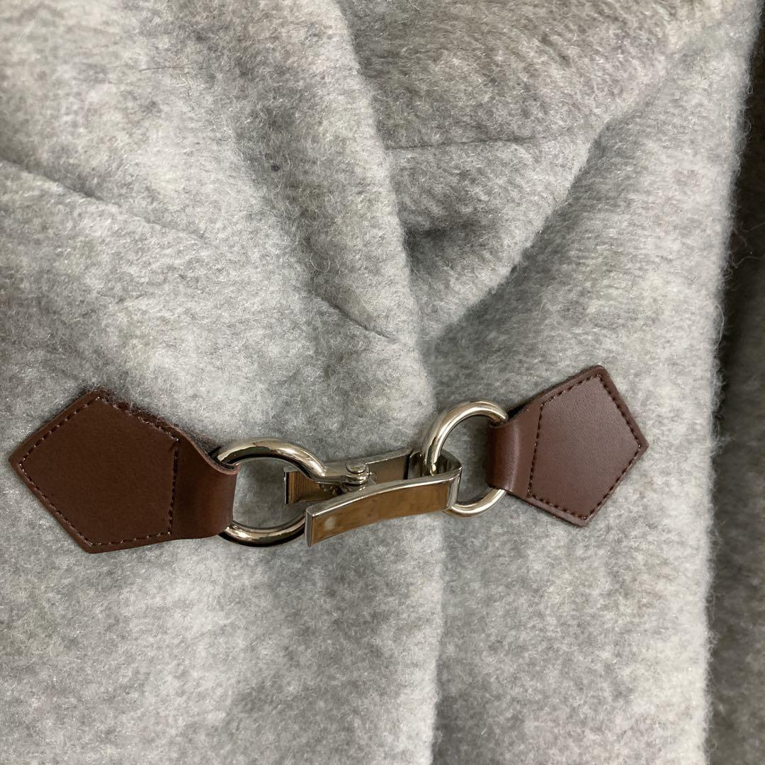 美品ROSE TIARA フーデットコート　ライトグレー　サイズ46 ダッフル