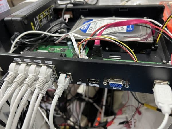 POE防犯カメラ500万画素4台 NVRセット「4-B500-POE.A」