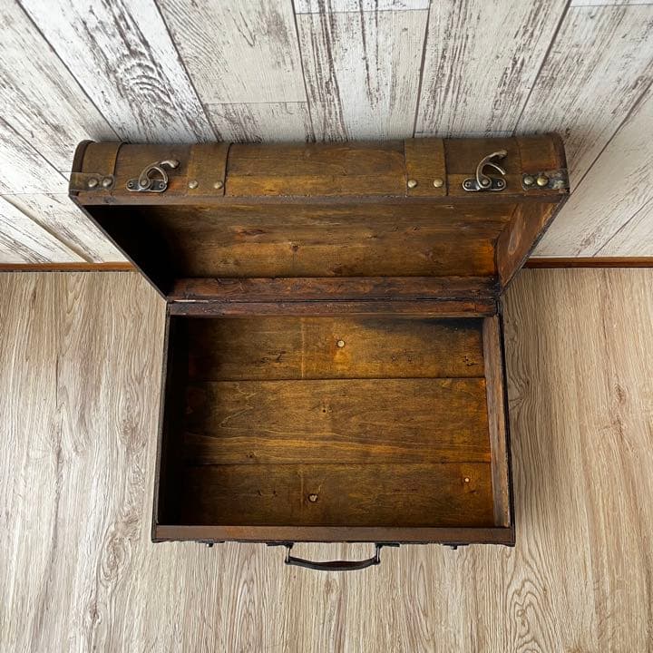 トランク大中2個セット インテリア 収納 アンティーク雑貨 撮影セット 雑貨