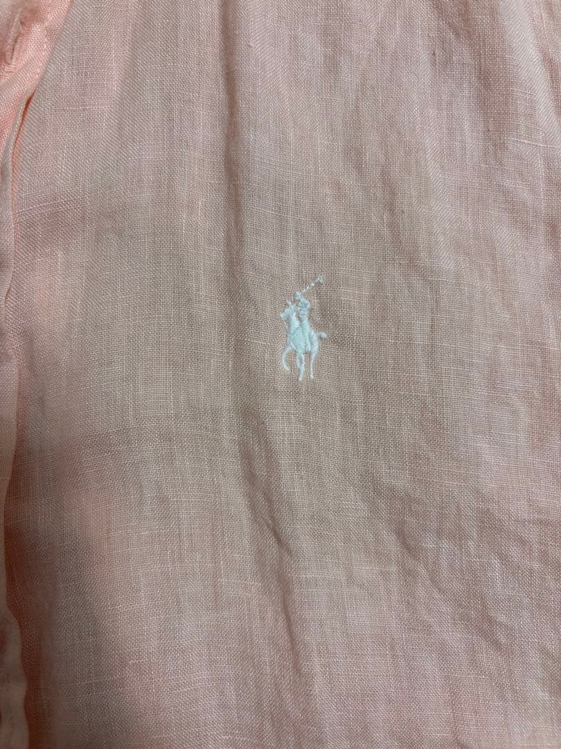 Polo Ralph Lauren ラルフローレン　リネンシャツ ピンク　長袖
