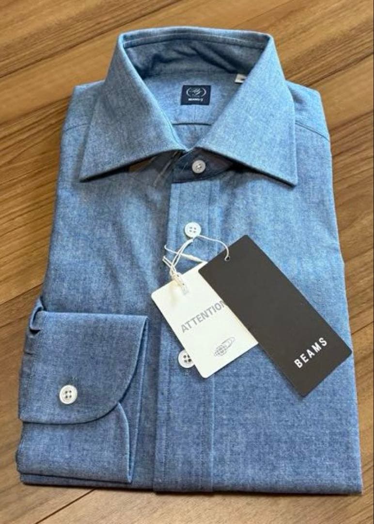 yama hige Beams F ドレスシャツ　ワイシャツ　インディゴ