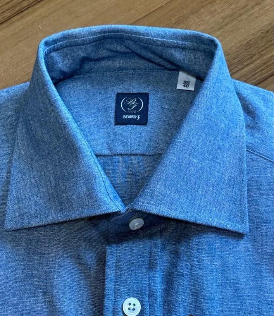 yama hige Beams F ドレスシャツ　ワイシャツ　インディゴ