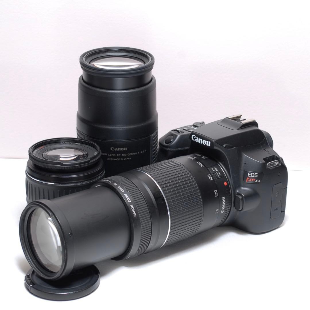 ✨美品✨Canon Kiss X10✨高性能＆超望遠✨トリプルレンズレンズ✨
