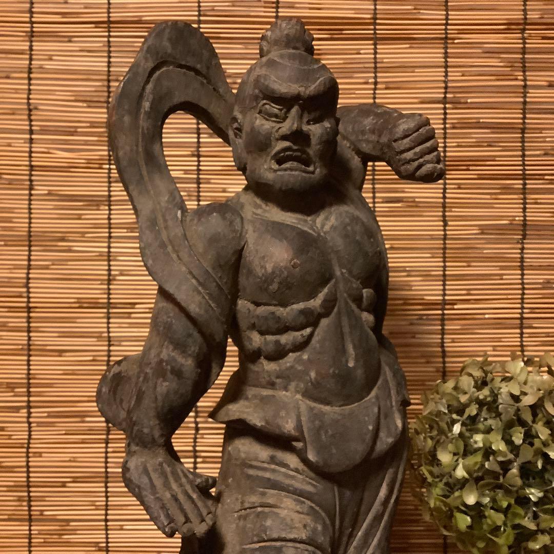 コダック様keep江戸期・護法善神「仁王・那羅延金剛像」金剛力士・守護神・特大