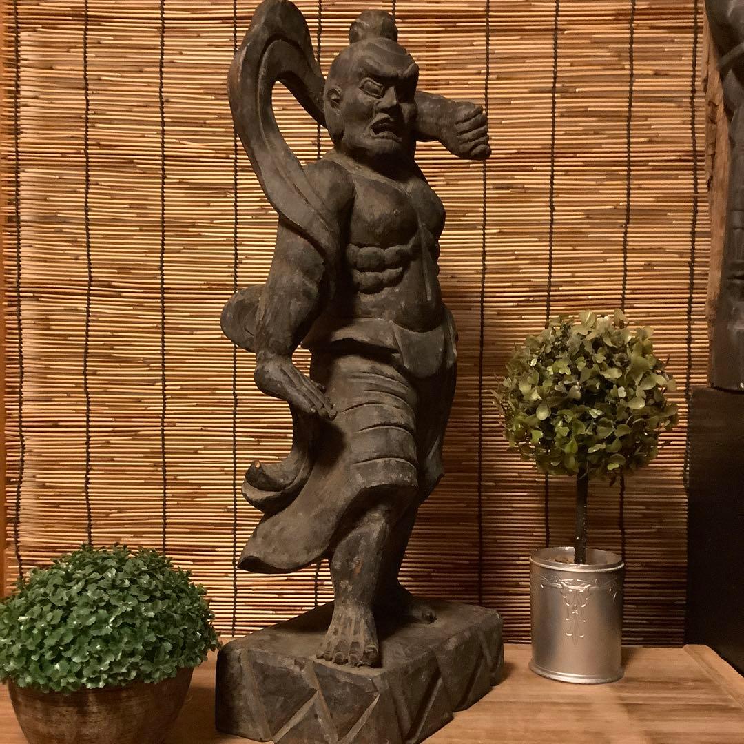 コダック様keep江戸期・護法善神「仁王・那羅延金剛像」金剛力士・守護神・特大