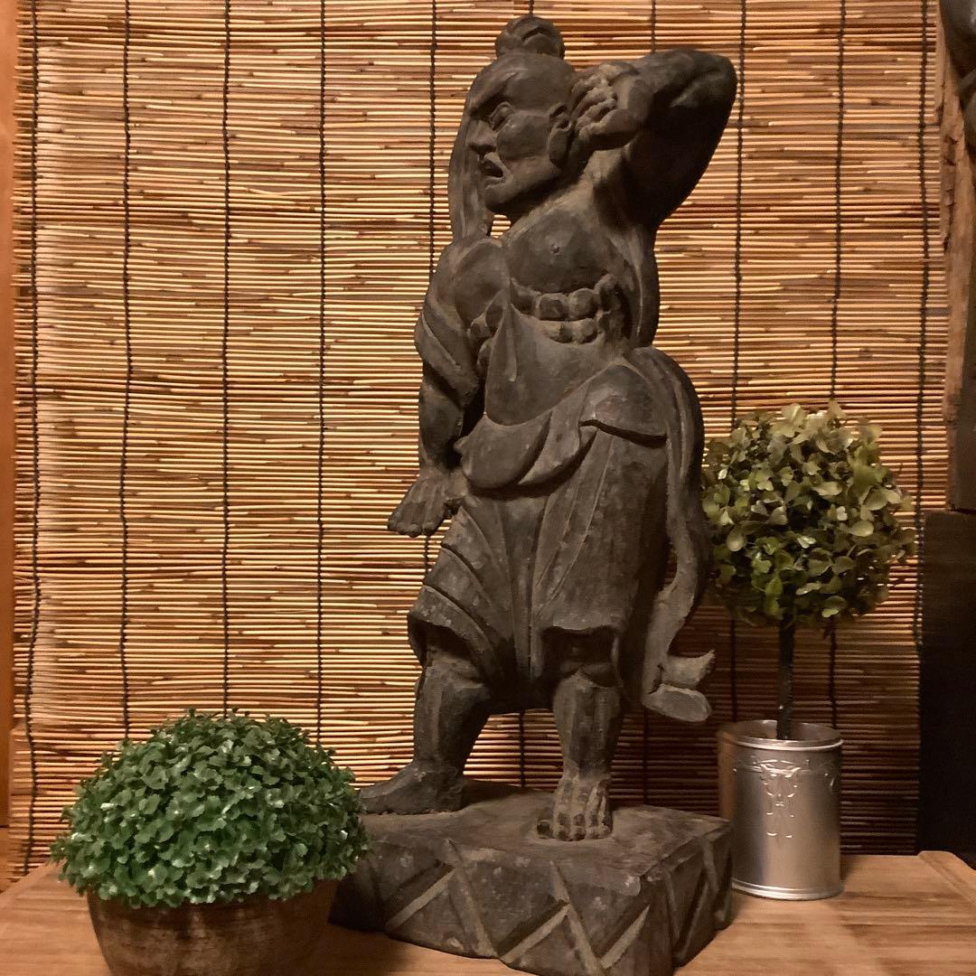 コダック様keep江戸期・護法善神「仁王・那羅延金剛像」金剛力士・守護神・特大