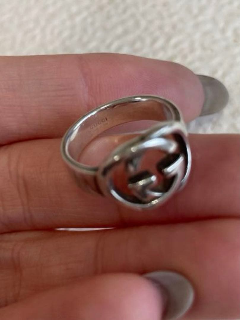 GUCCI リング 10号　シルバー インターロッキングG ユニセックス