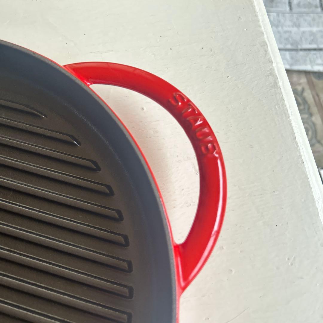 STAUB ストウブ　ピュアグリル　チェリー　30cm 40511-525