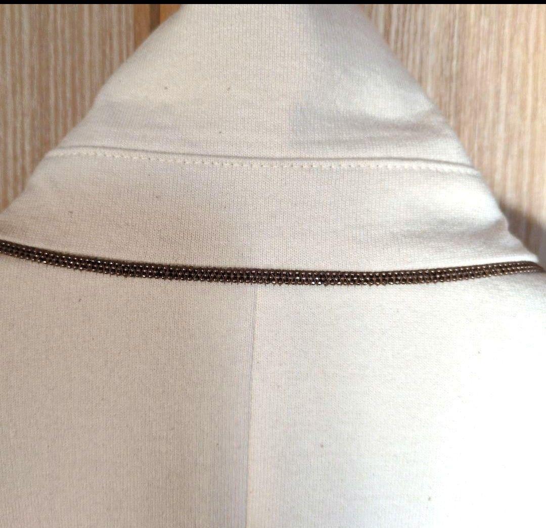 BRUNELLO CUCINELLI カシミヤ Vネックニット Mシルクトップス