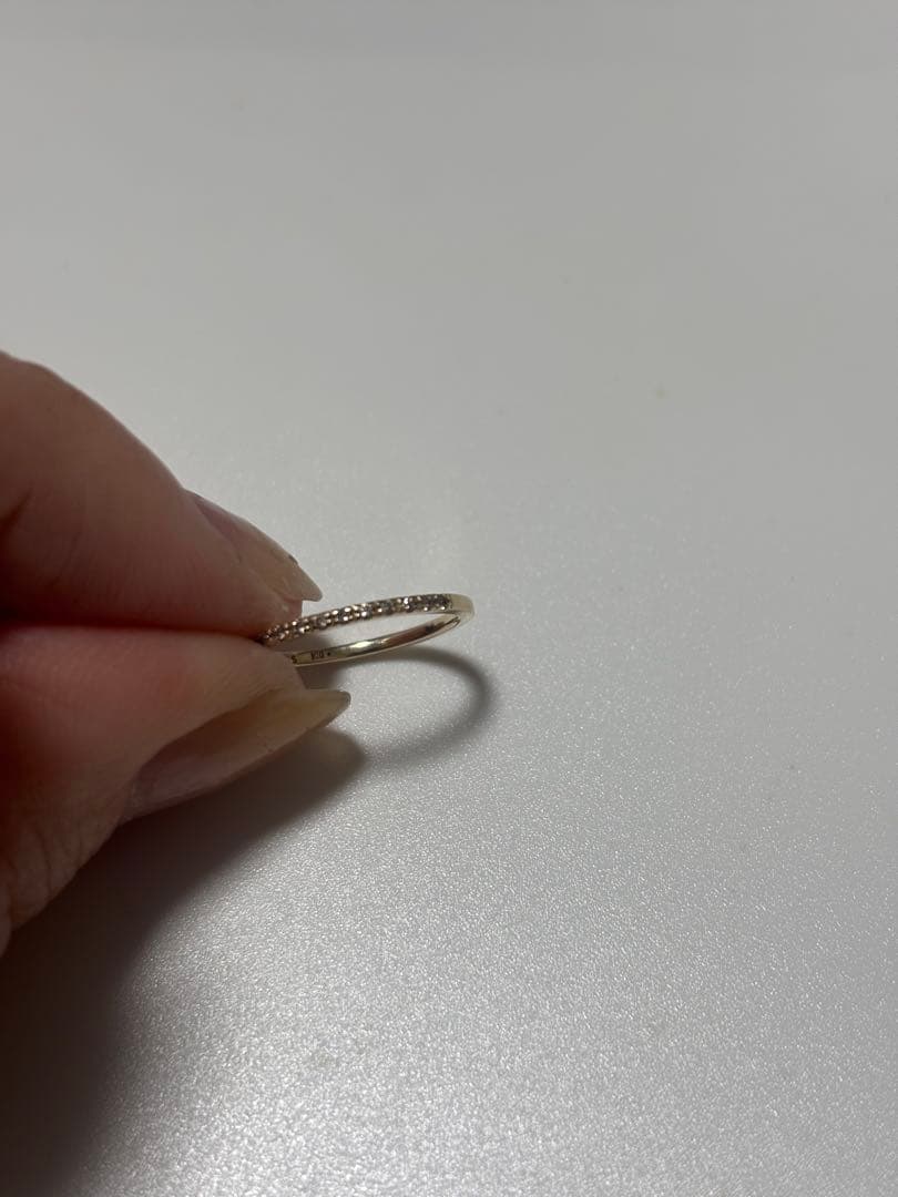 agate 0.05 K10 ゴールド　ピンキーリング