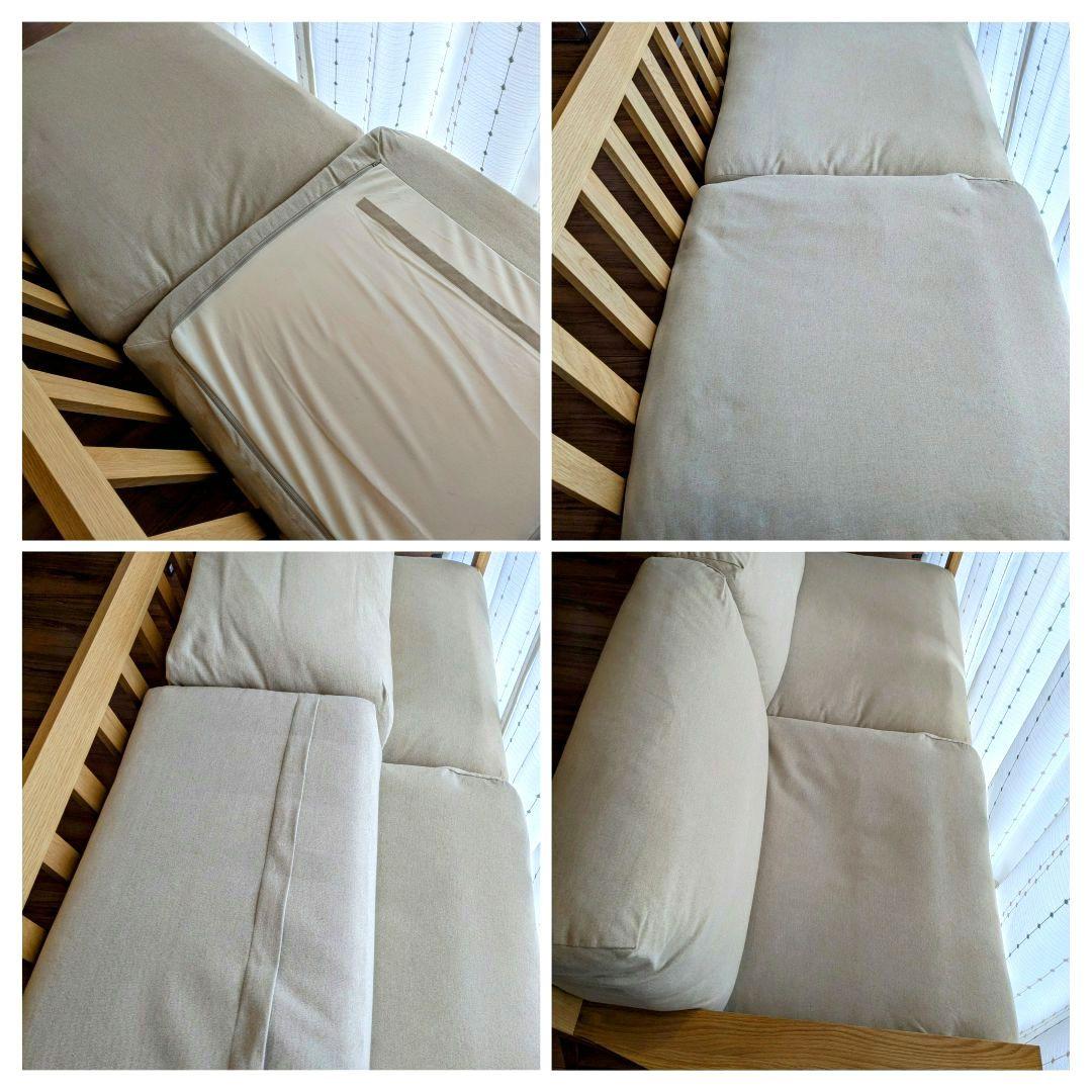 無印良品　ソファ本体２．５シータ　木製フレームフェザーポケットコイル