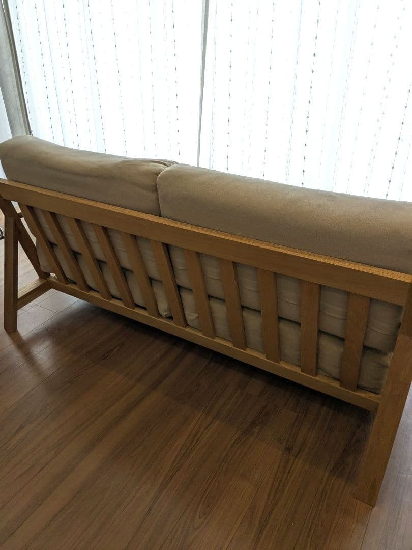 無印良品　ソファ本体２．５シータ　木製フレームフェザーポケットコイル