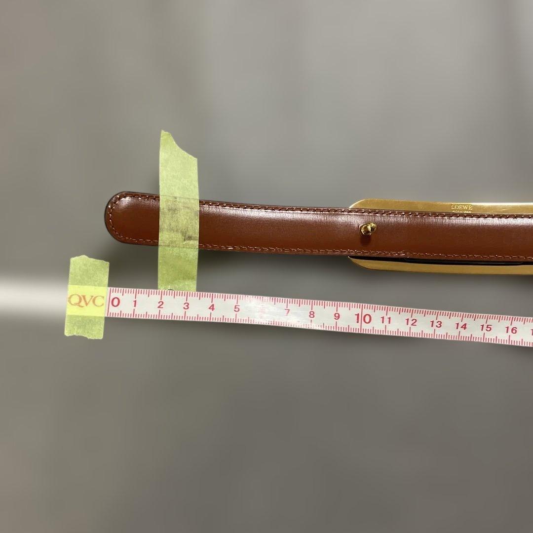 LOEWE ブラックレザーベルト 30-75