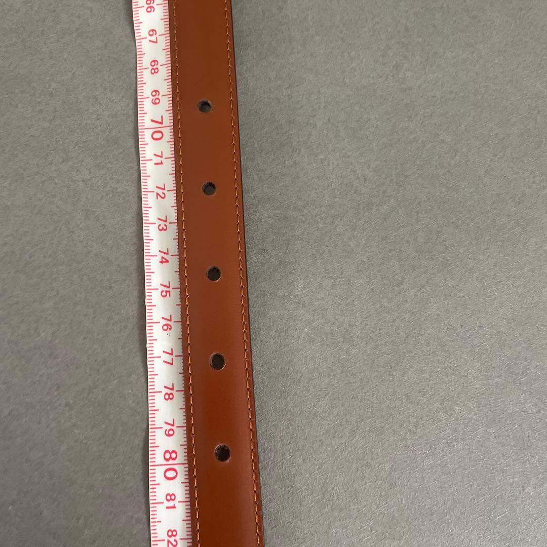 LOEWE ブラックレザーベルト 30-75