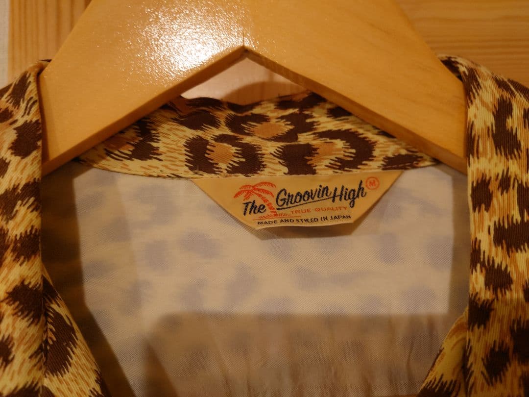 The Groovin High　グルービンハイ　レーヨンシャツレオパード　M