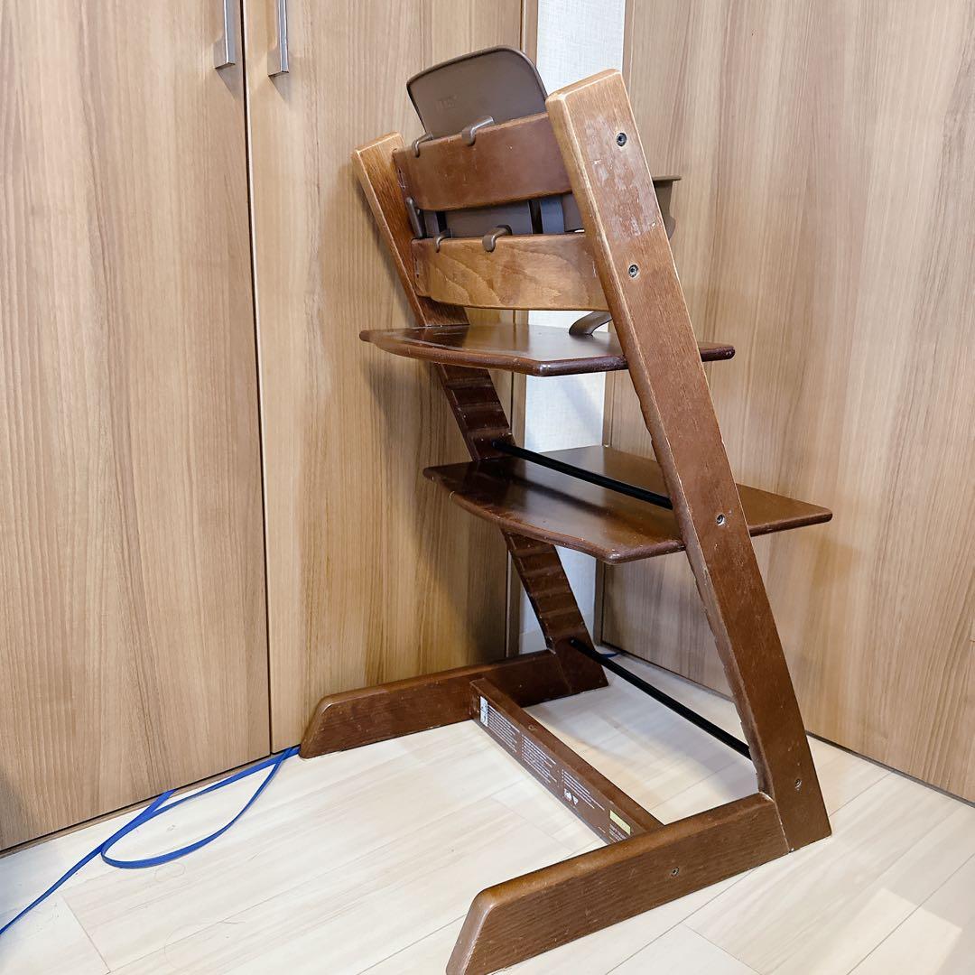 状態良好★ベビーガード付き ストッケ トリップトラップ ブラウン