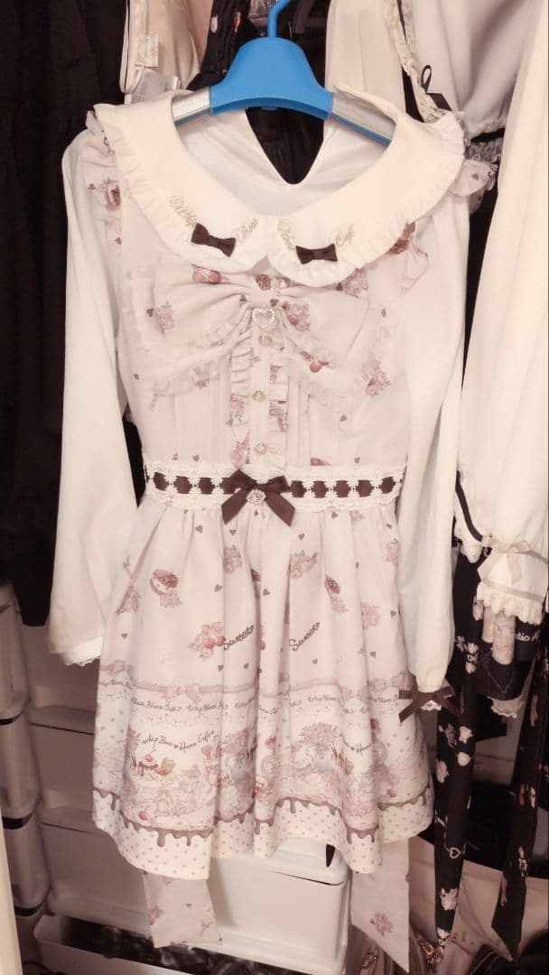 LIZLISA Whip Bear  Cafe柄ワンピース レア