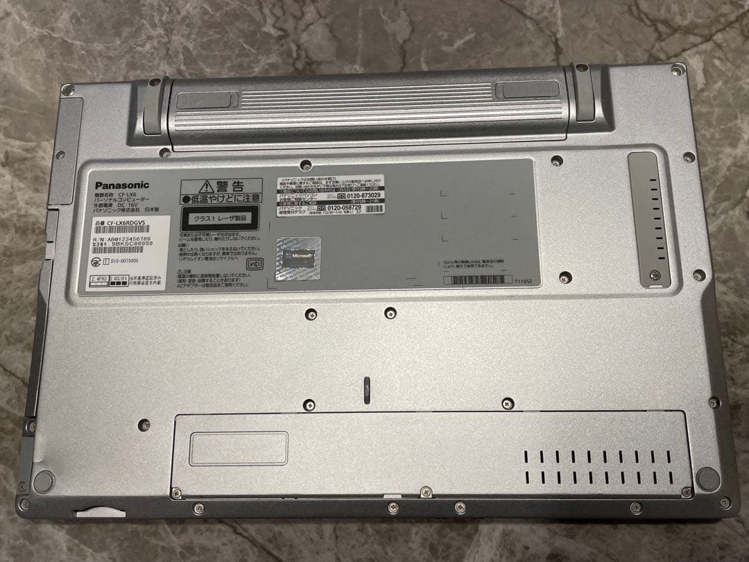 Let’s note CF-LX6 i5 8GB SSD256 Win11