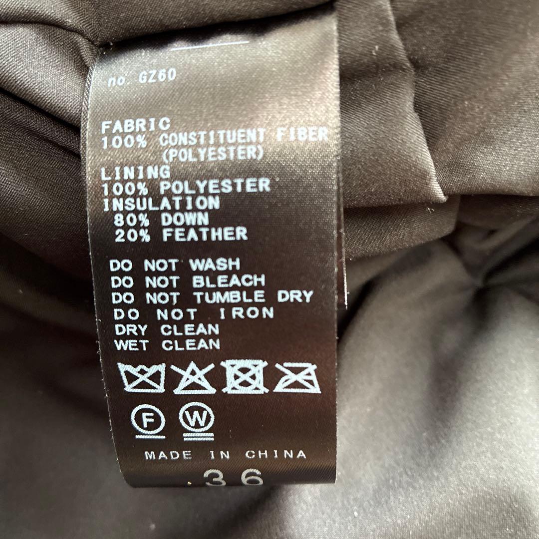 SLOBE IÉNA ブラックダウンジャケット 36