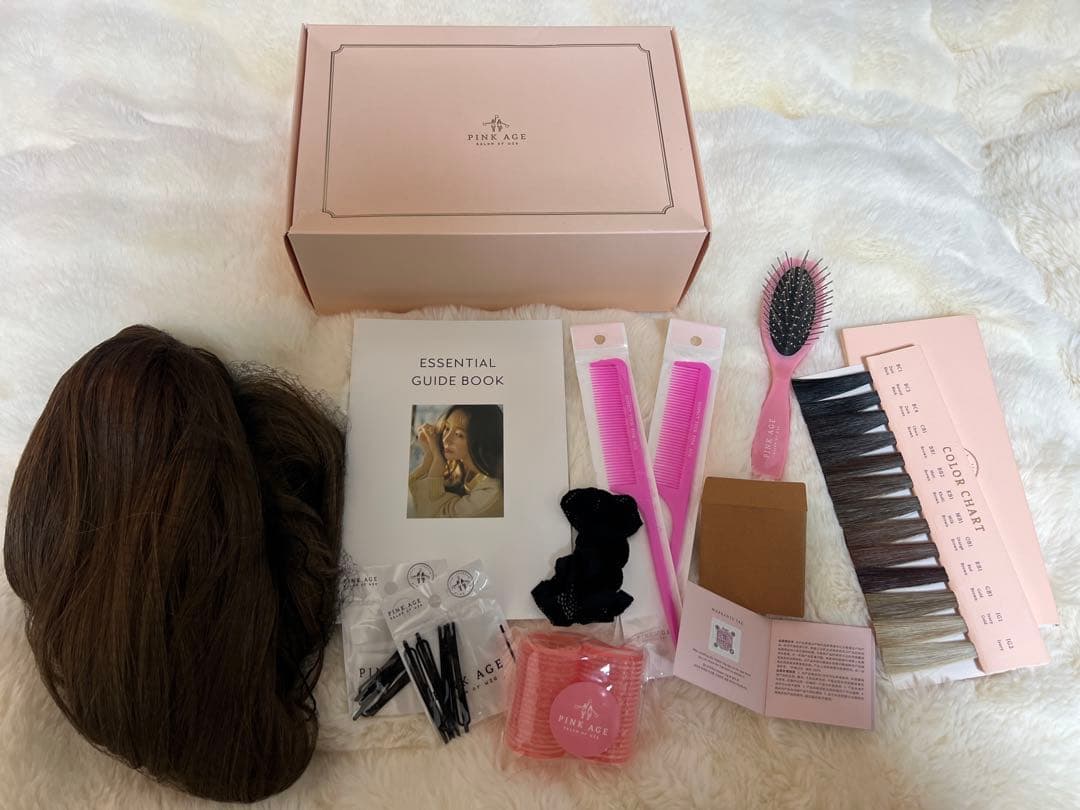 【24時間以内発送】ピンクエイジ 手植えフルウィッグ