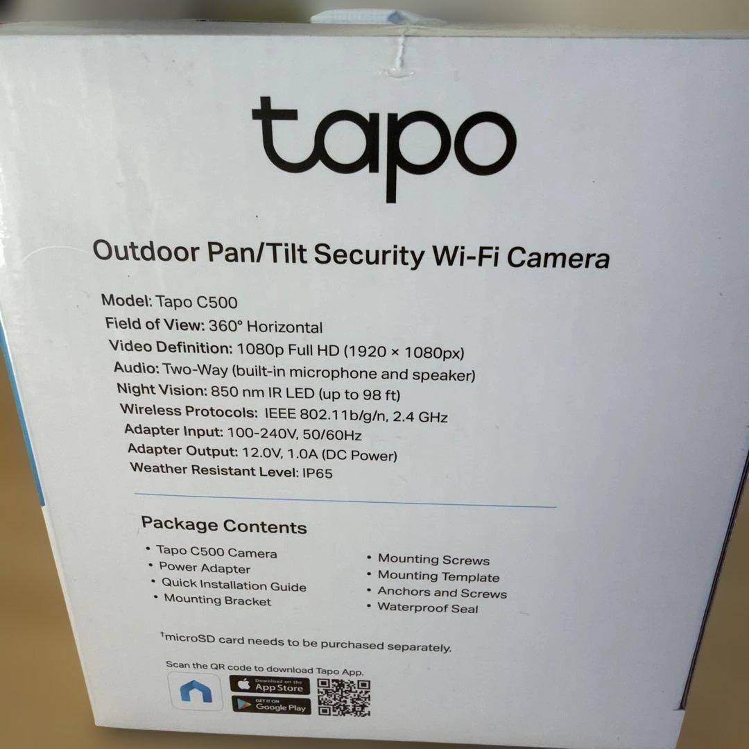 TP-Link Tapo C500 防犯カメラ2台