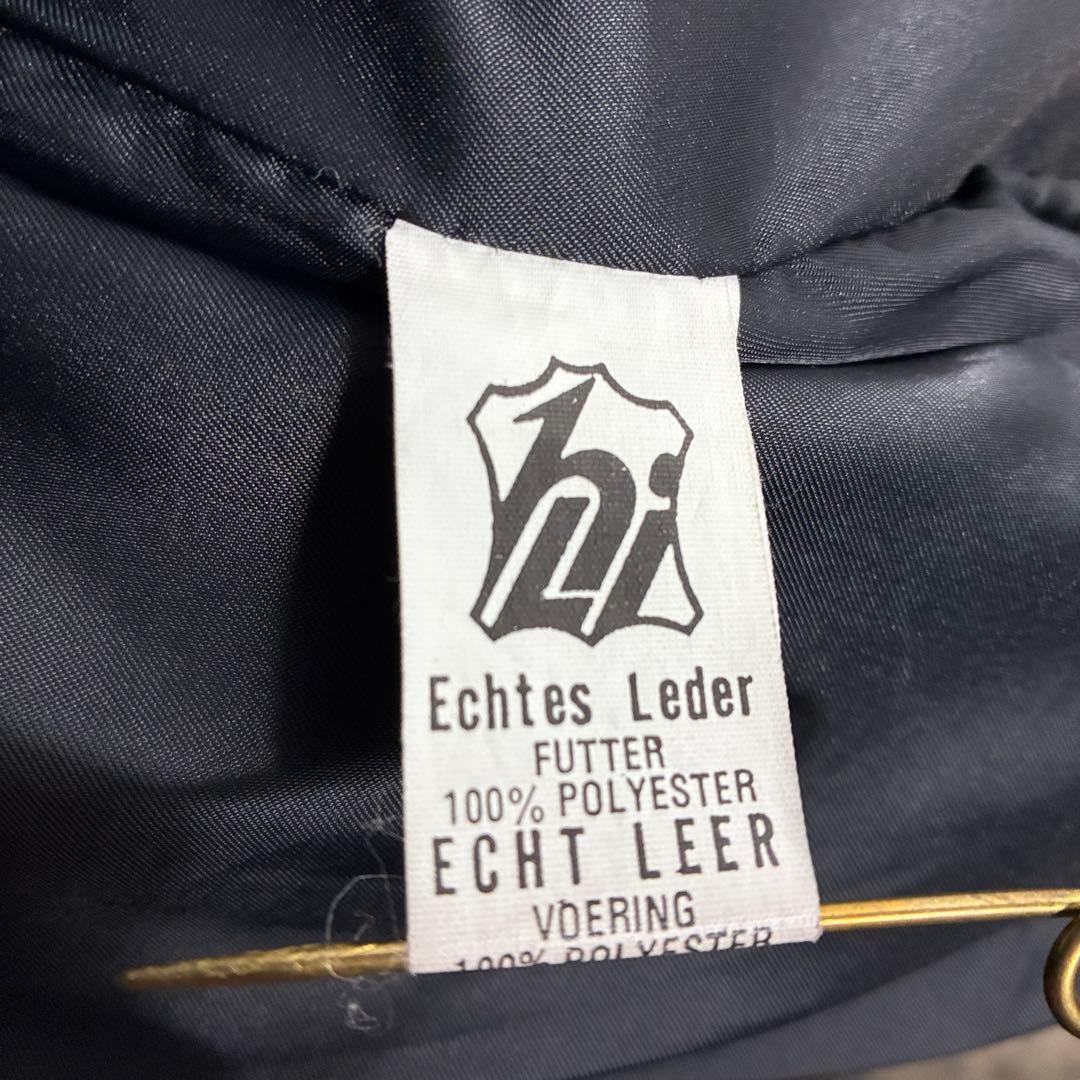 EURO VINTAGE シングルレザージャケット ボックス 短丈 カウハイド