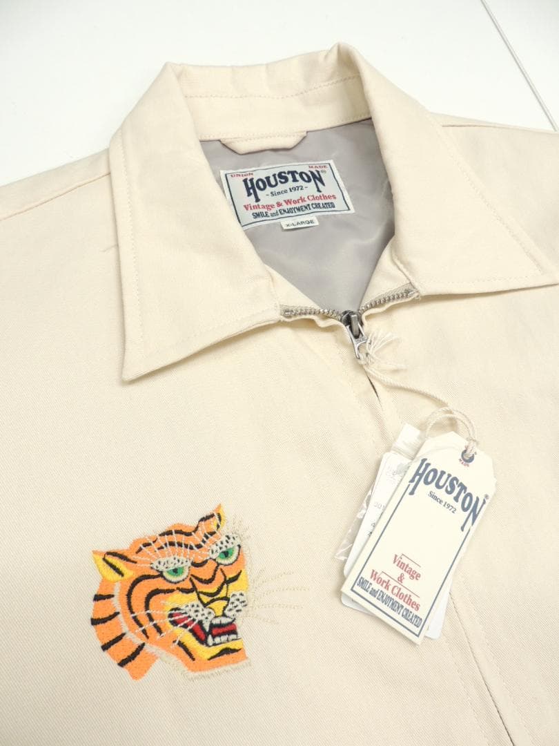 新品 XLサイズ HOUSTON ベトナム ジャケット ベトジャン オフホワイト